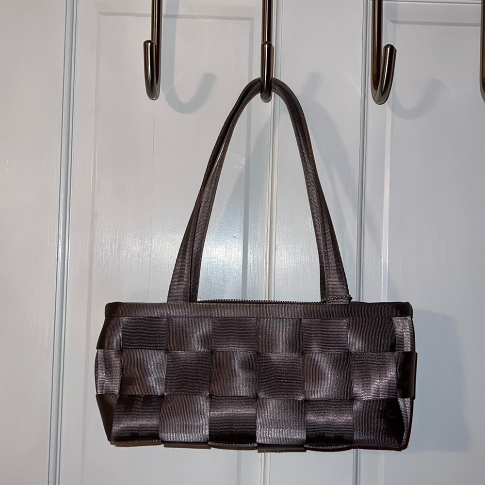 Brown Harvey’s Seatbelt Baguette purse